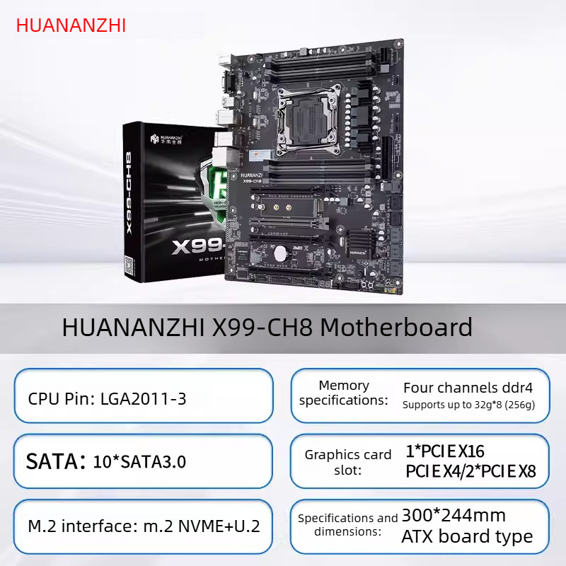 Ecc Ram Server - Материнская плата HUANANZHI LGA2011-3 X99 CH8